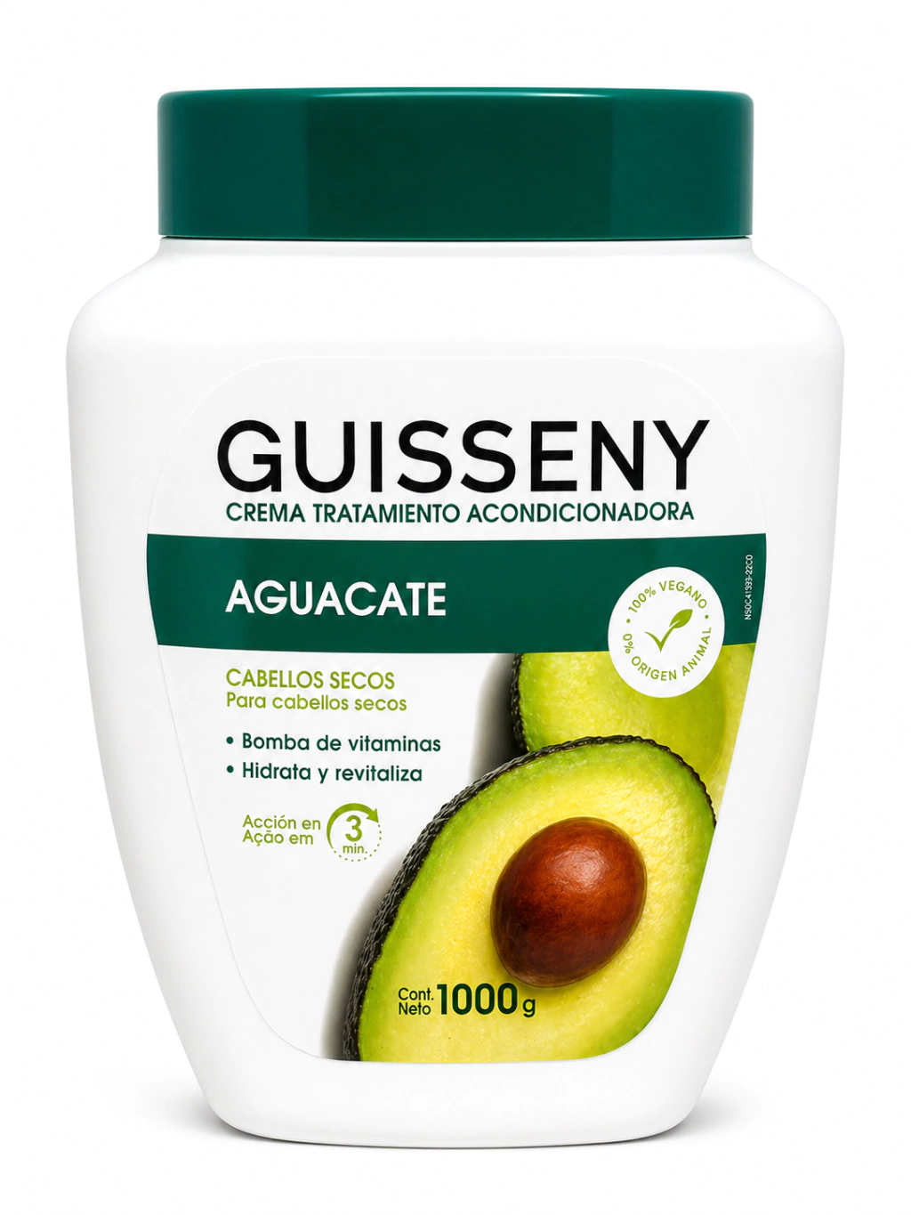Mascara capilar Aguacate Guisseny 1Kg